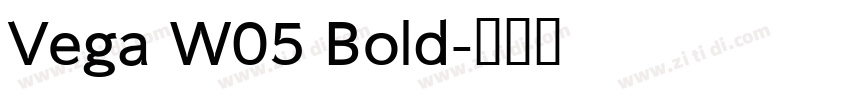 Vega W05 Bold字体转换